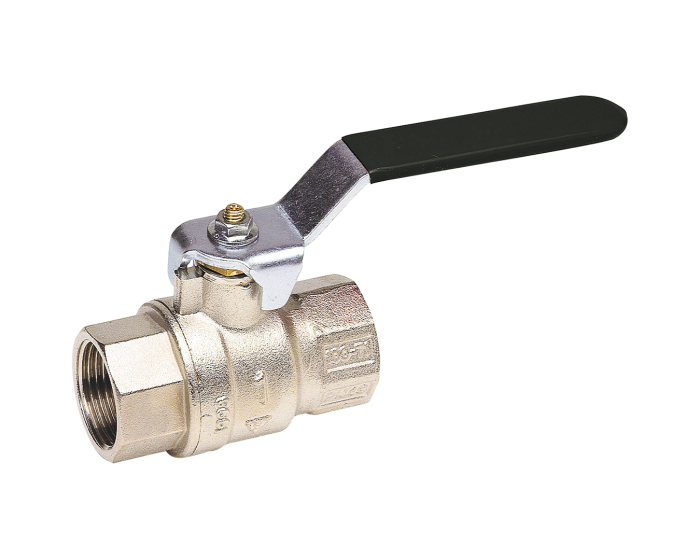 Brass ball valve 521 NPT female/female black lever 1/4''